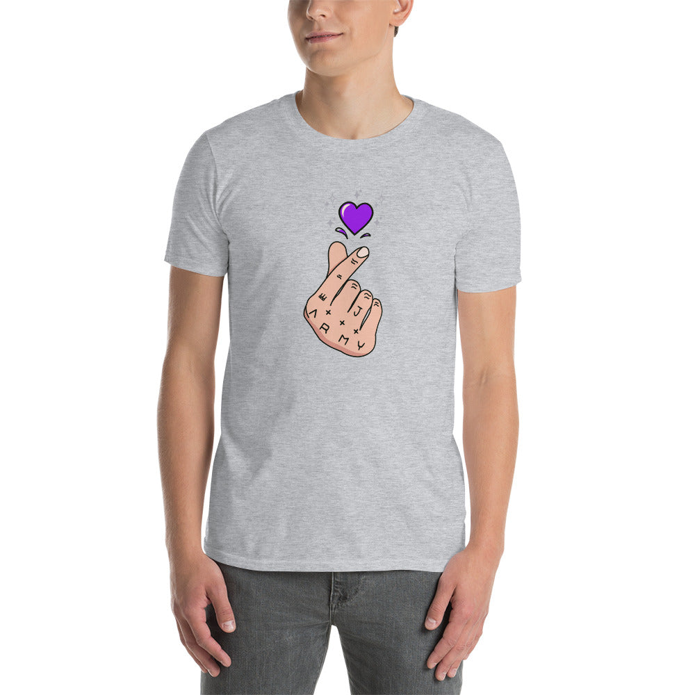 JK's hand finger heart Short-Sleeve Unisex T-Shirt