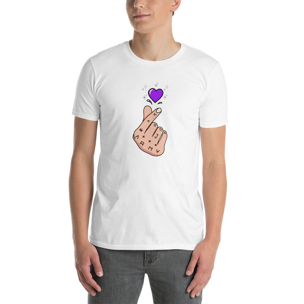 JK's hand finger heart Short-Sleeve Unisex T-Shirt