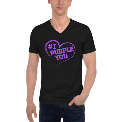 #I Purple You Unisex Short Sleeve V-Neck T-Shirt