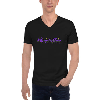 #Laundry Fairy Unisex Short Sleeve V-Neck T-Shirt