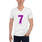 #7 Unisex Short Sleeve V-Neck T-Shirt