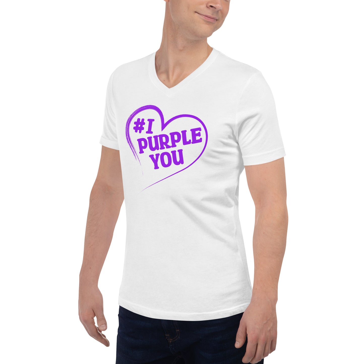 #I Purple You Unisex Short Sleeve V-Neck T-Shirt