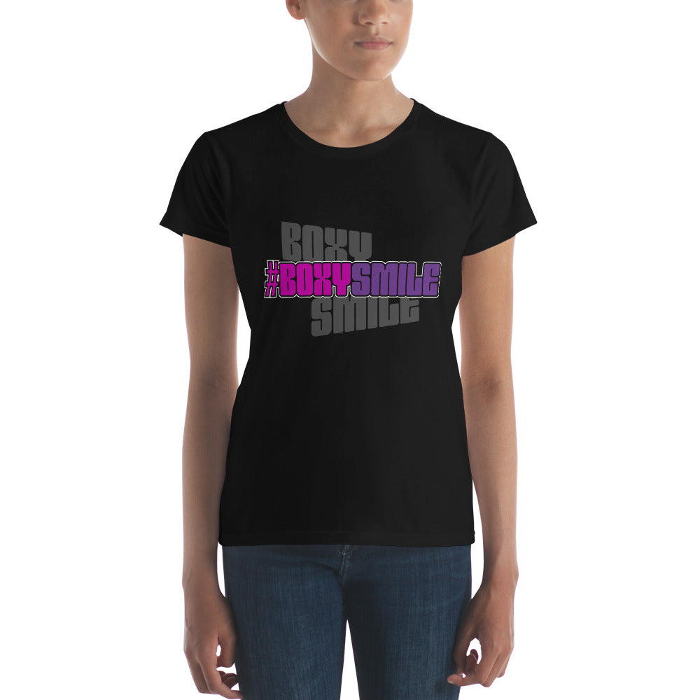 #Boxy Smile Women's Short Sleeve T-shirt