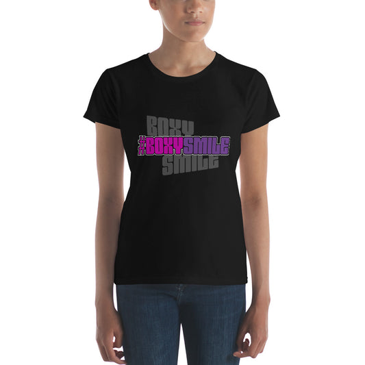 #Boxy Smile Women's Short Sleeve T-shirt